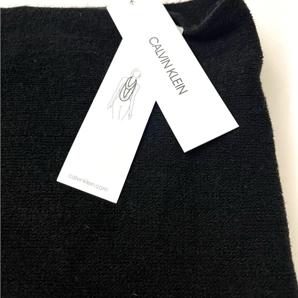 🖤 NWT Calvin Klein Infinity Scarf - Black - Picture 8 of 9